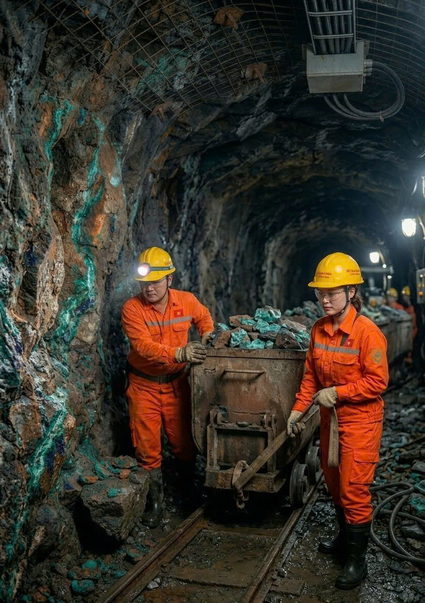 PHƯƠNG PHÁP KHAI THÁC LỘ THIÊN CHO QUẶNG ĐỒNG